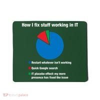 How I Fix Stuff Working In IT, Tech Support Geek Nerd Gift Mousepad thumb 0