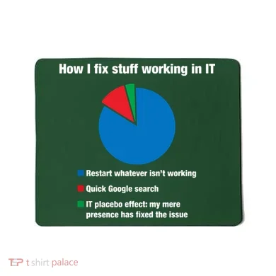 How I Fix Stuff Working In IT, Tech Support Geek Nerd Gift Mousepad