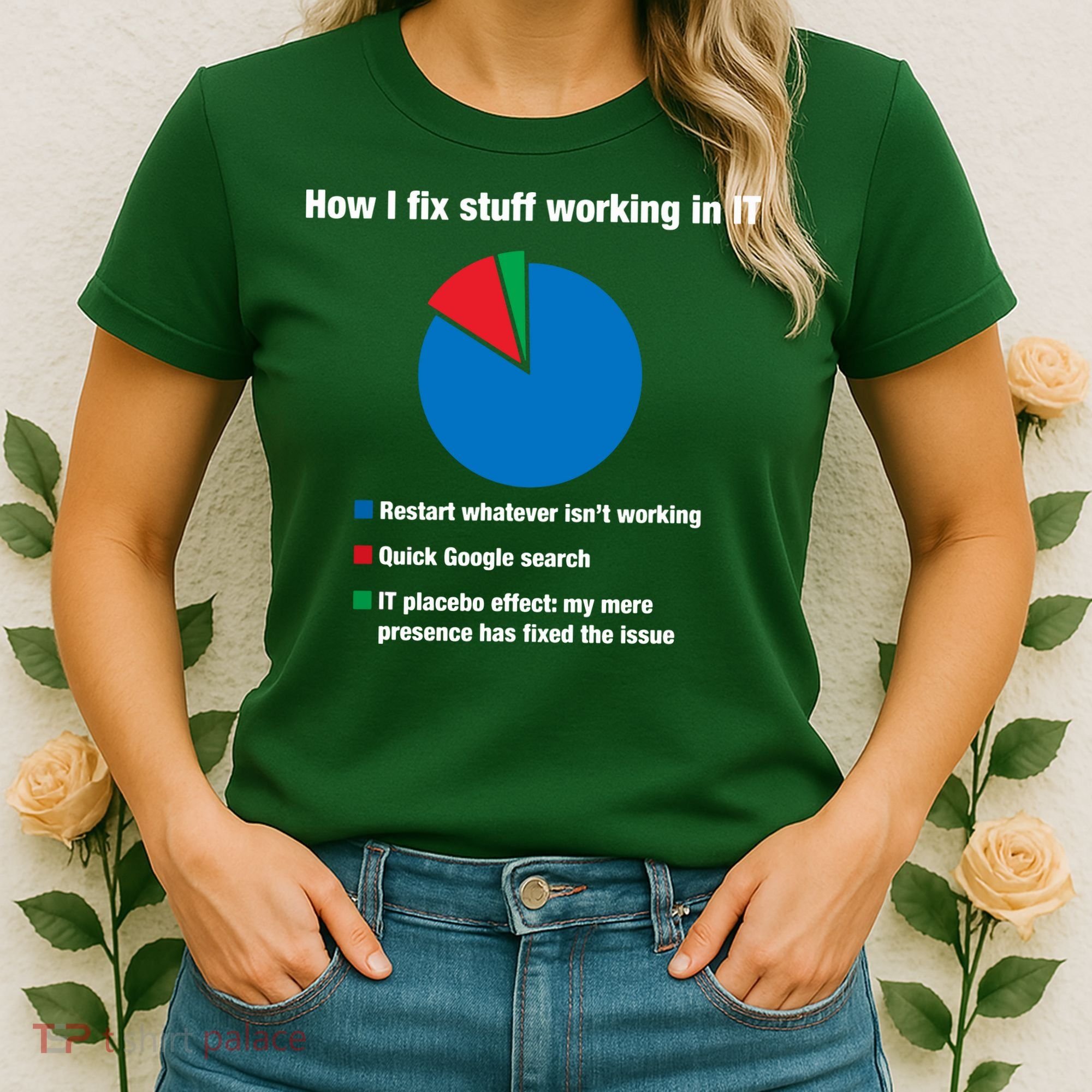 How I Fix Stuff Working In IT, Tech Support Geek Nerd Gift Women's T-Shirt