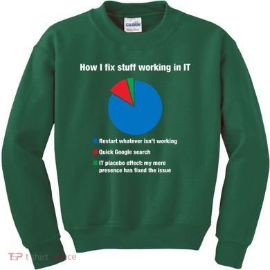 How I Fix Stuff Working In IT, Tech Support Geek Nerd Gift Kids Sweatshirt