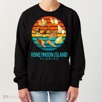 Honeymoon Island Florida Beach Shells Novelty Funny Gift Women's Sweatshirt thumb 0