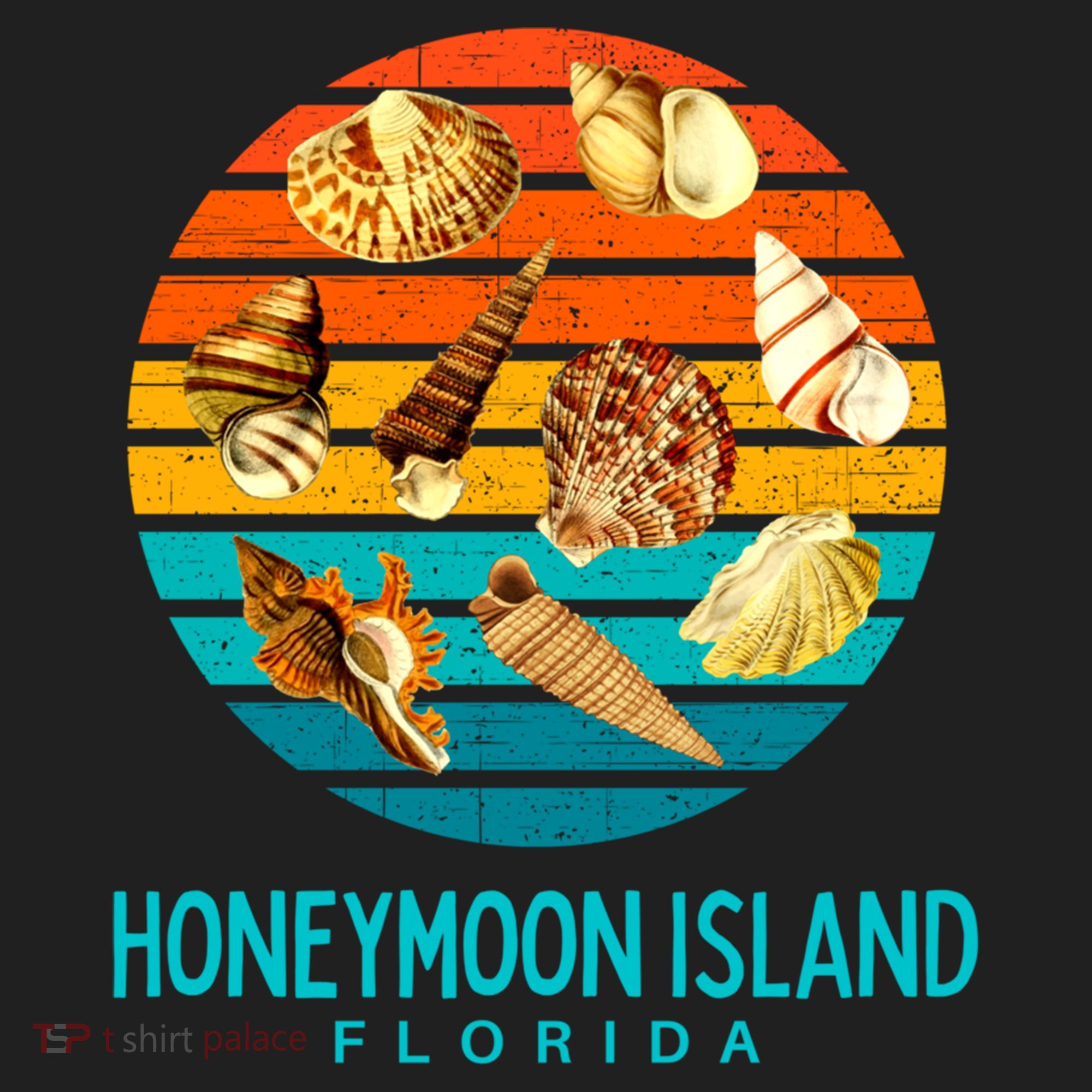 Honeymoon Island Florida Beach Shells Novelty Funny Gift Women's Sweatshirt