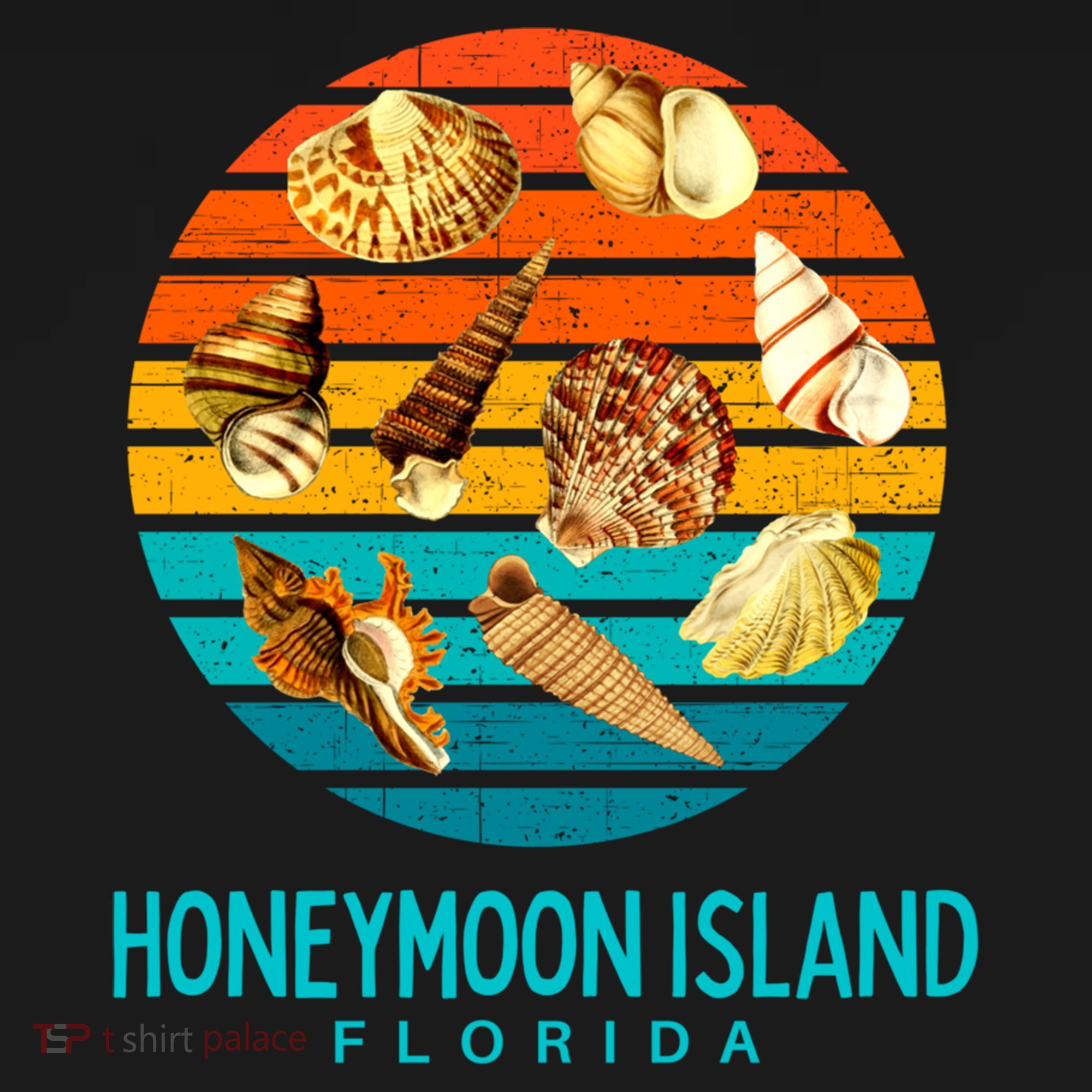 Honeymoon Island Florida Beach Shells Novelty Funny Gift Bucket Hat