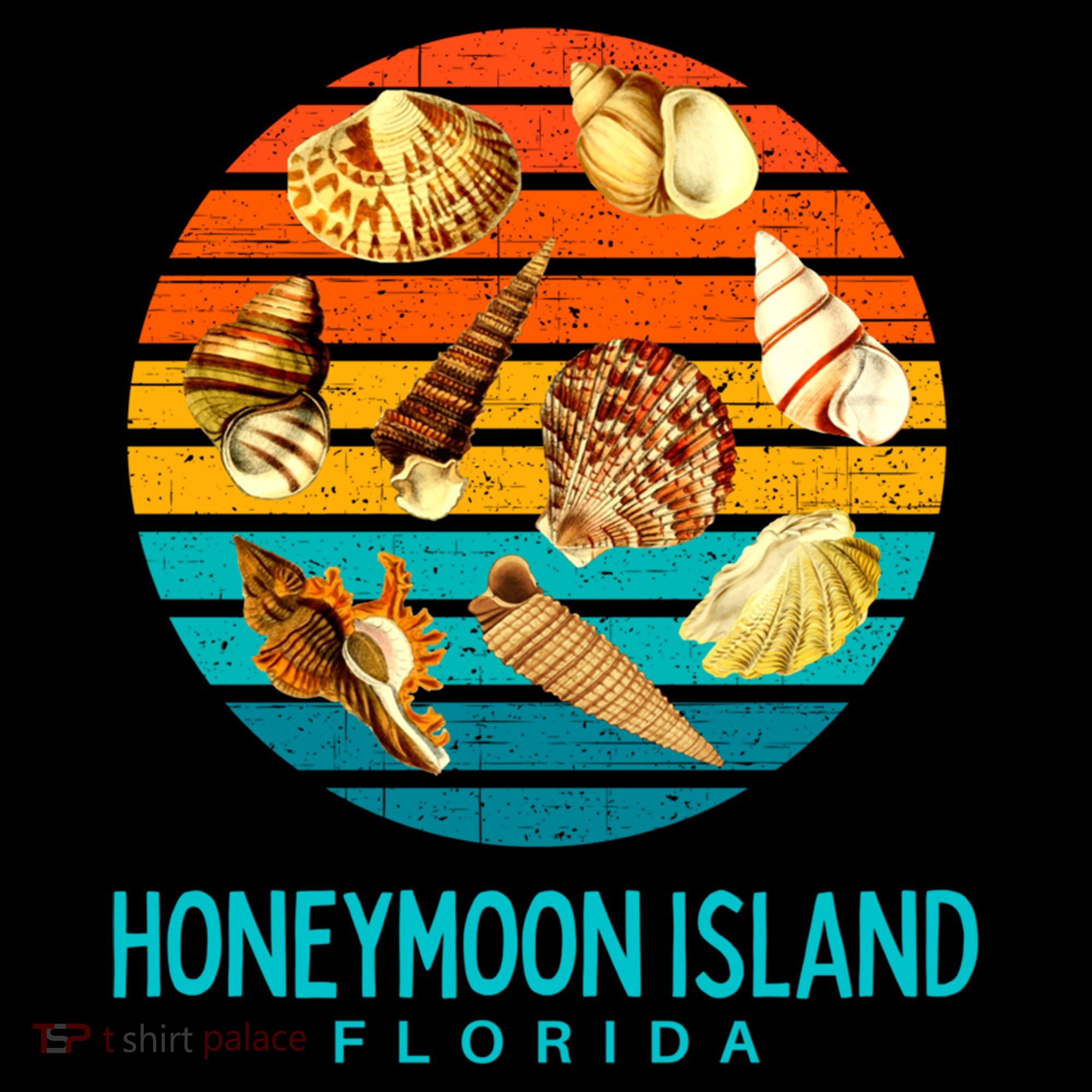 Honeymoon Island Florida Beach Shells Novelty Funny Gift Women's Hoodie