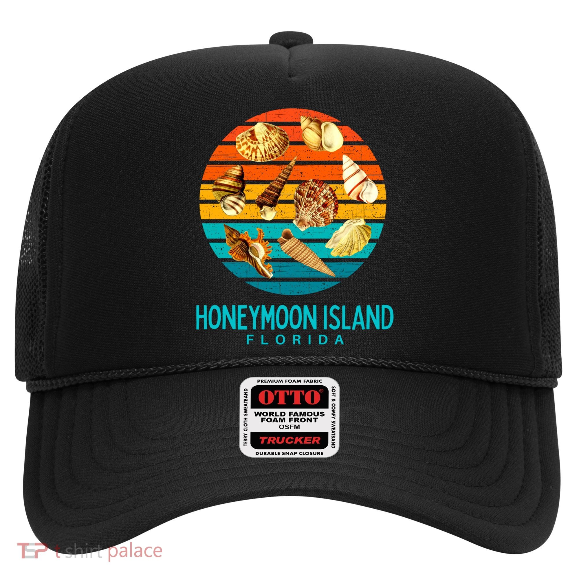 Honeymoon Island Florida Beach Shells Novelty Funny Gift Hat