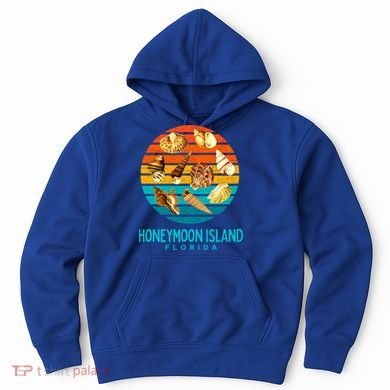 Honeymoon Island Florida Beach Shells Novelty Funny Gift Hoodie