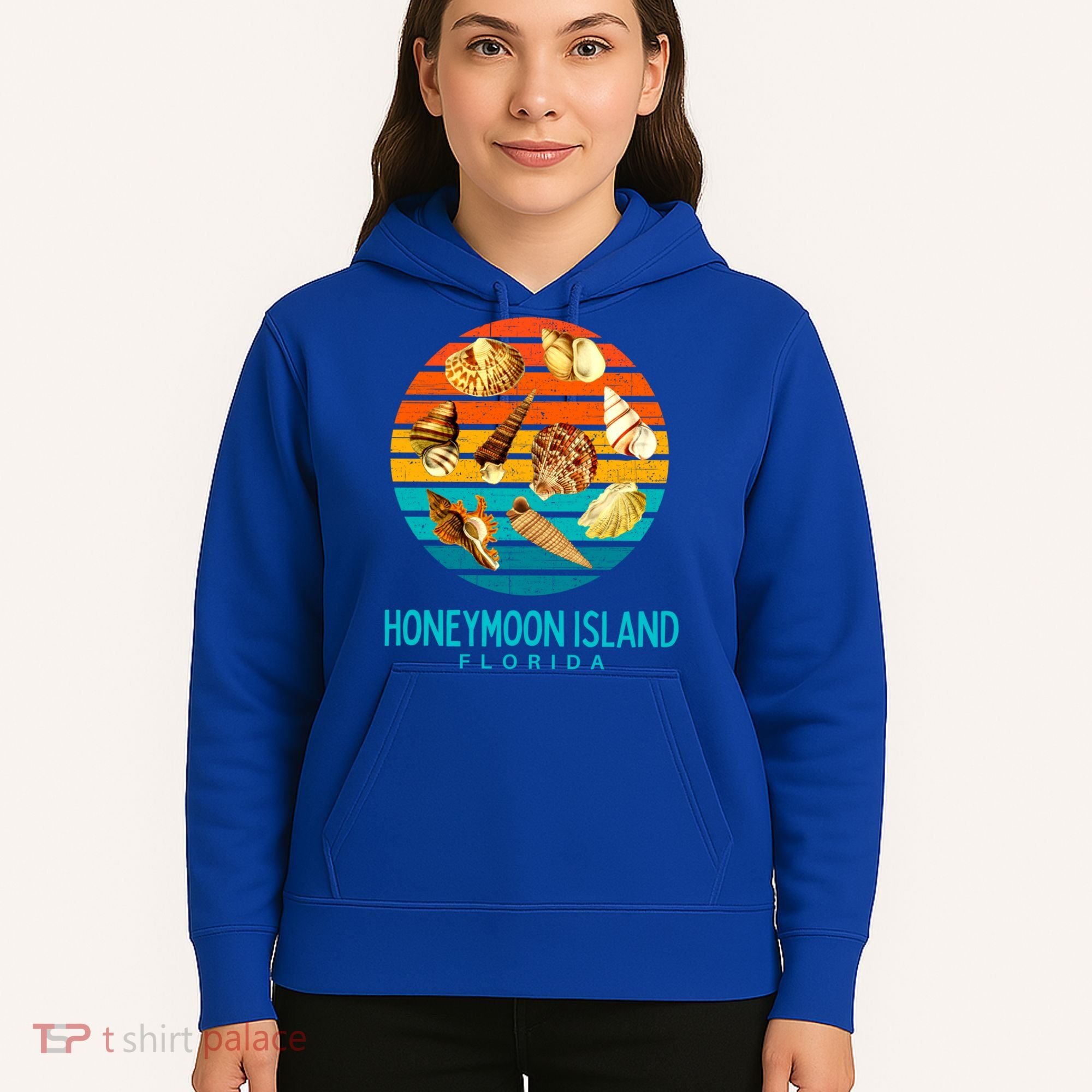 Honeymoon Island Florida Beach Shells Novelty Funny Gift Hoodie