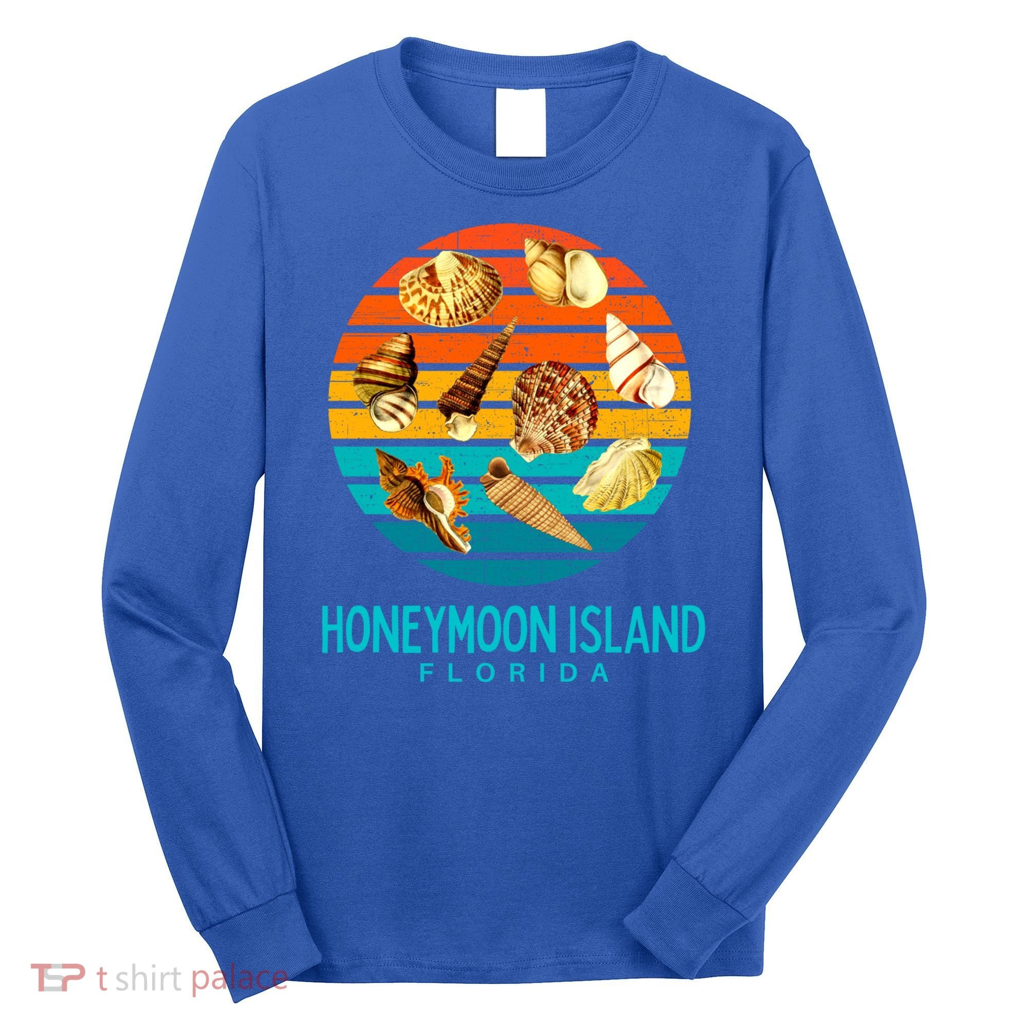 Honeymoon Island Florida Beach Shells Novelty Funny Gift Long Sleeve Shirt