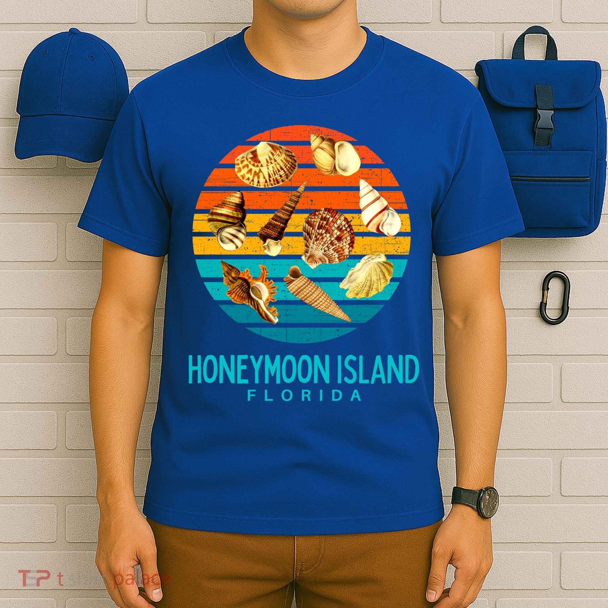 Honeymoon Island Florida Beach Shells Novelty Funny Gift T-Shirt