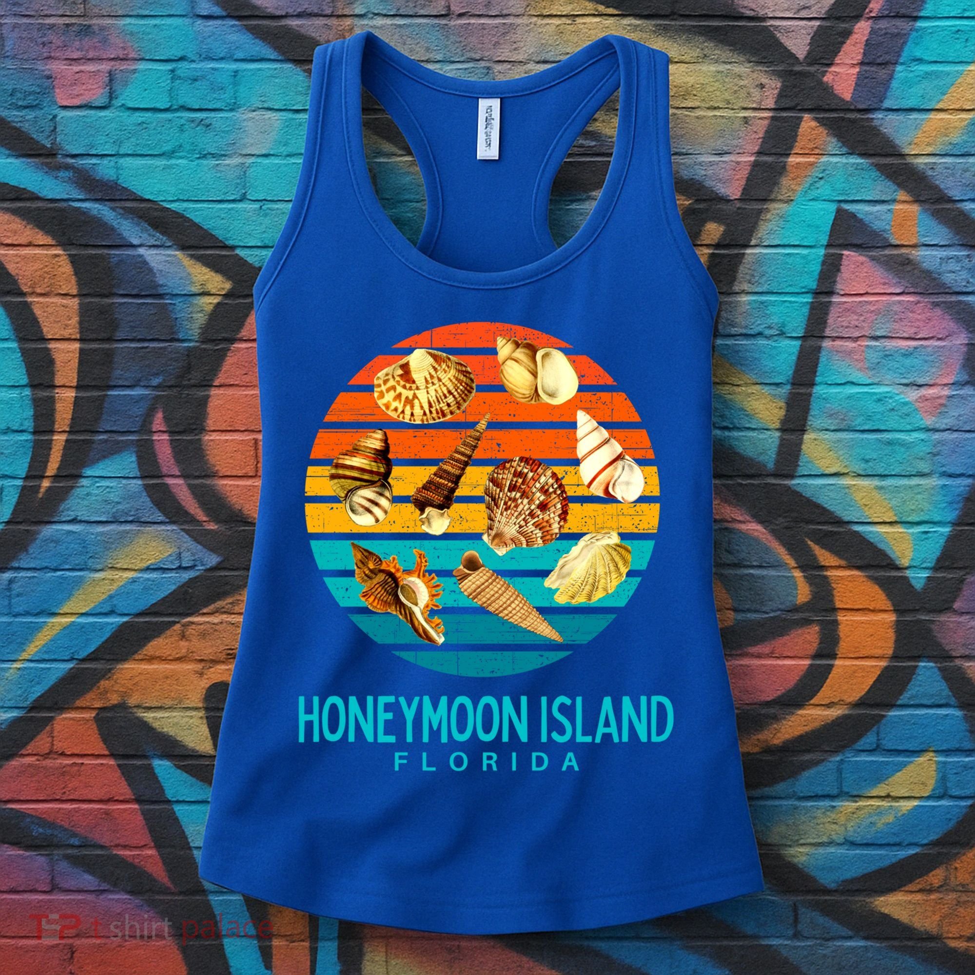 Honeymoon Island Florida Beach Shells Novelty Funny Gift Women's Tank Top