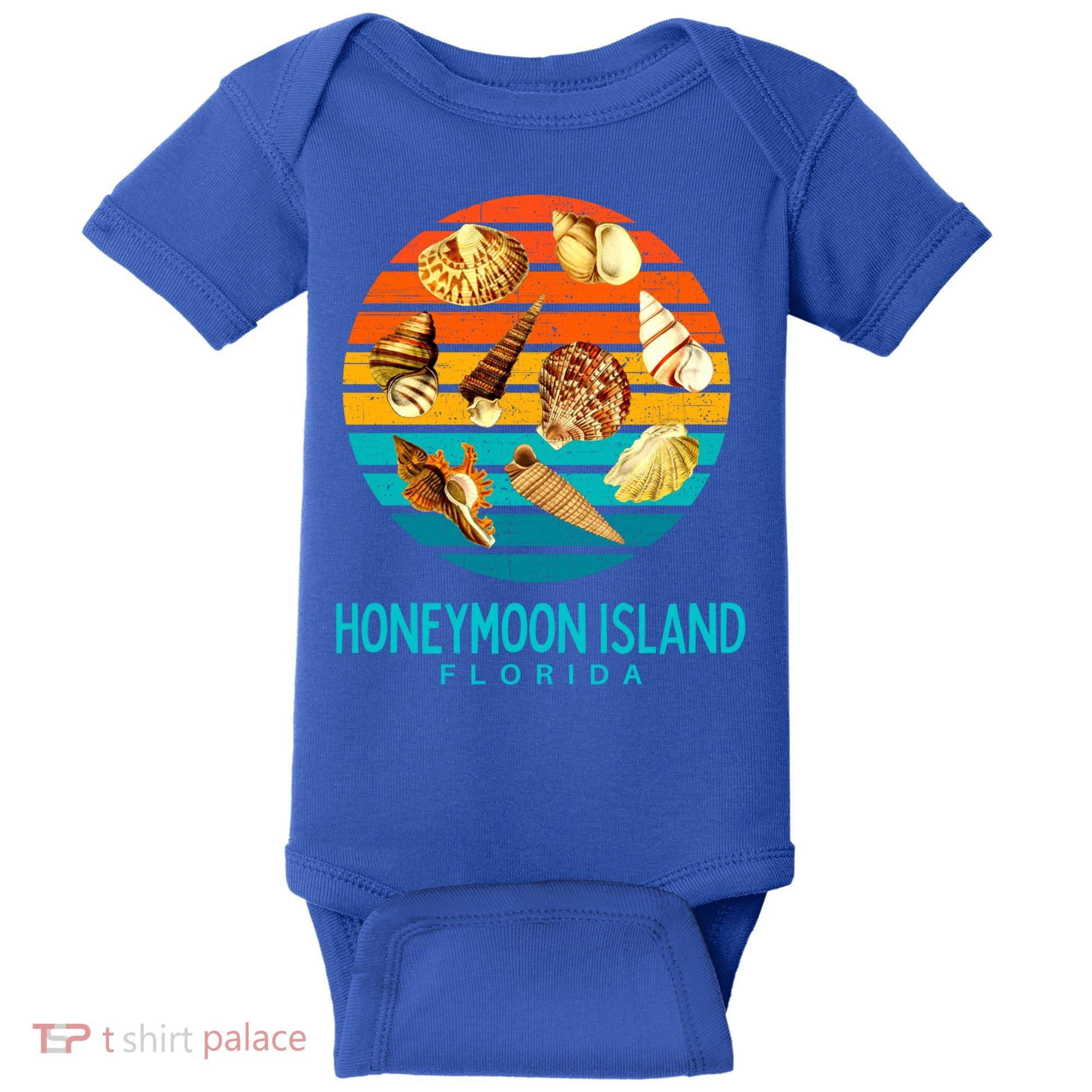 Honeymoon Island Florida Beach Shells Novelty Funny Gift Baby Bodysuit