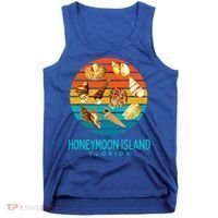 Honeymoon Island Florida Beach Shells Novelty Funny Gift Tank Top thumb 0