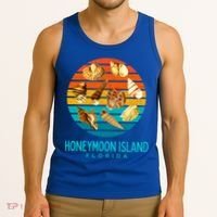 Honeymoon Island Florida Beach Shells Novelty Funny Gift Tank Top thumb 3
