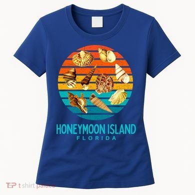 Honeymoon Island Florida Beach Shells Novelty Funny Gift Women's T-Shirt