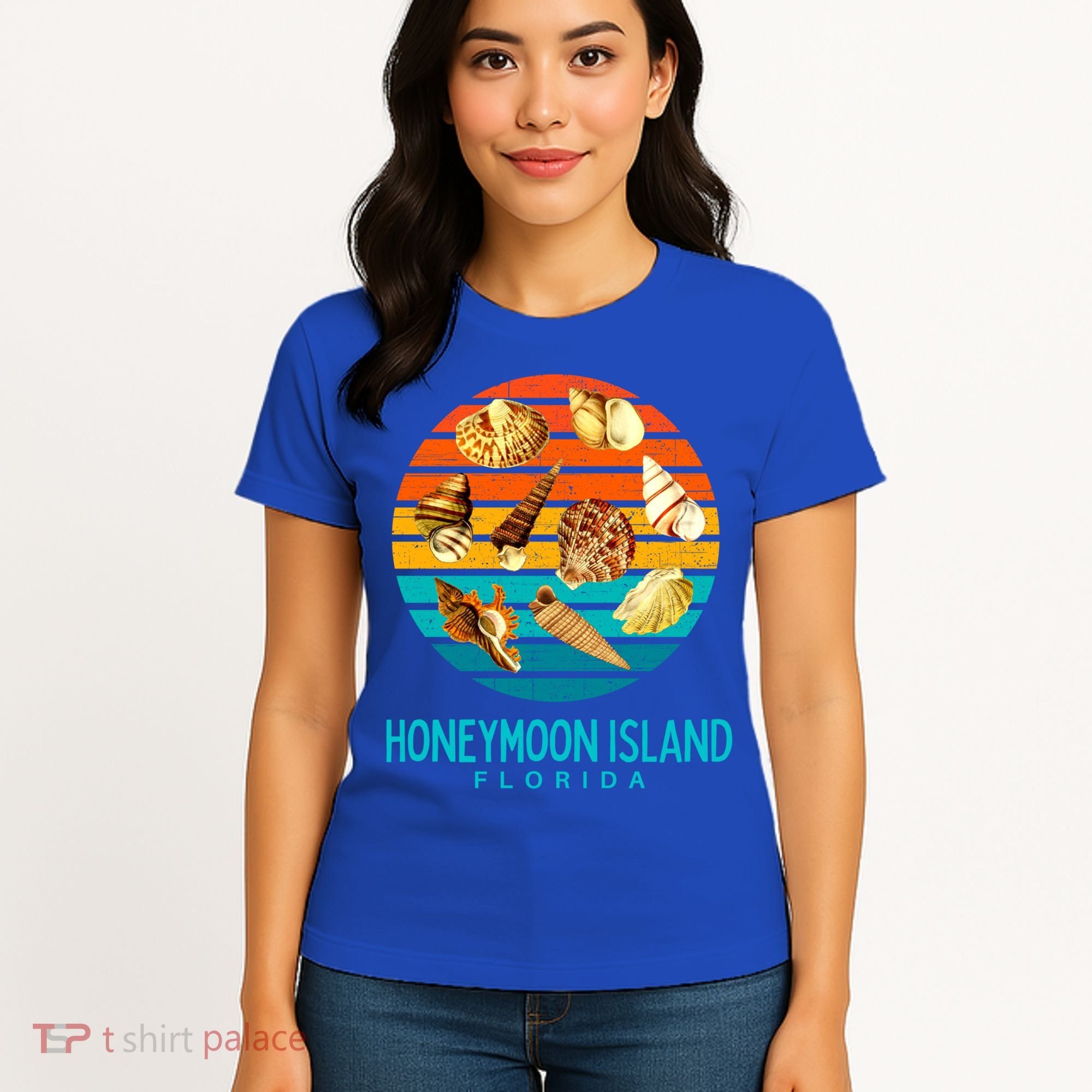 Honeymoon Island Florida Beach Shells Novelty Funny Gift Women's T-Shirt