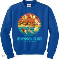 Honeymoon Island Florida Beach Shells Novelty Funny Gift Kids Sweatshirt thumb 0