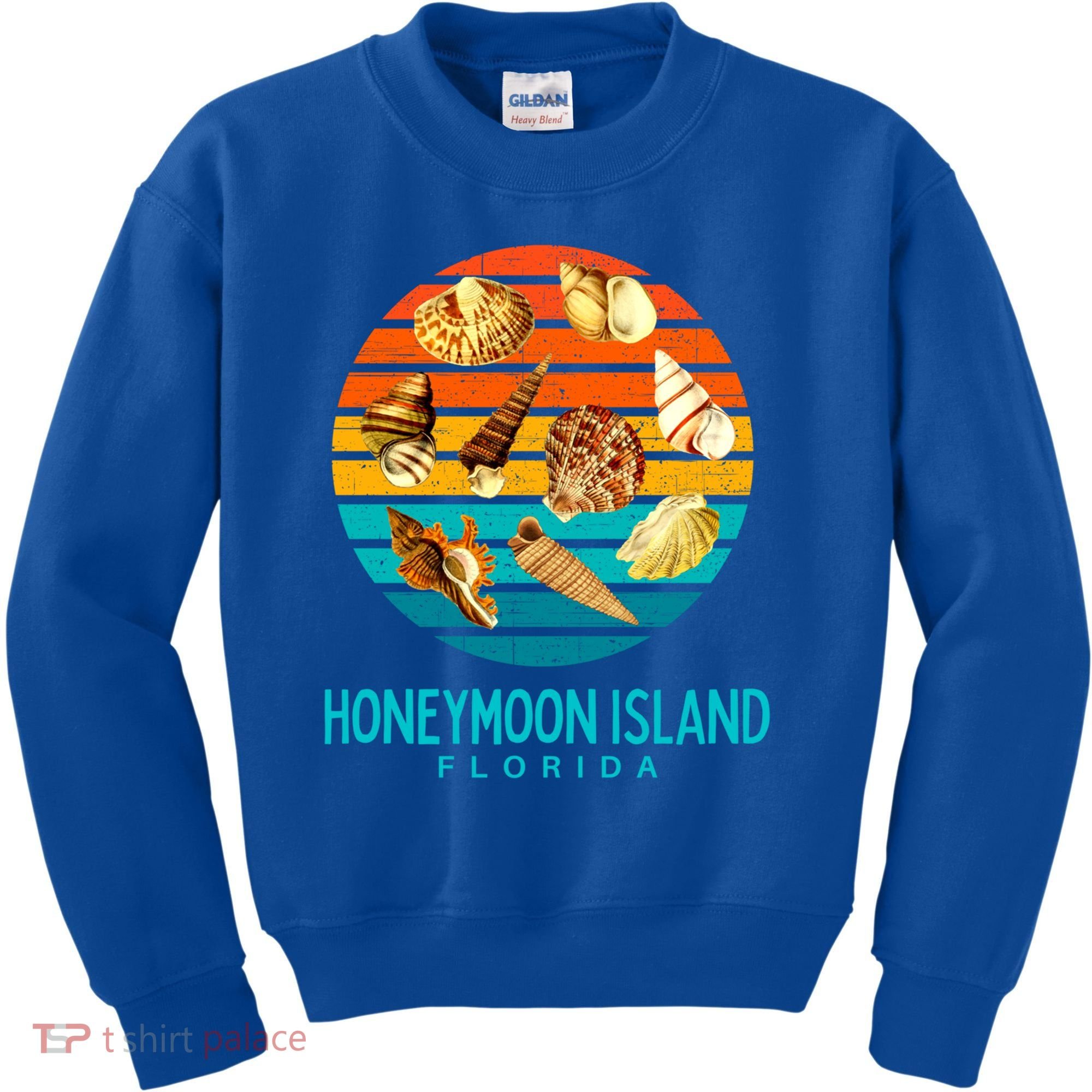 Honeymoon Island Florida Beach Shells Novelty Funny Gift Kids Sweatshirt