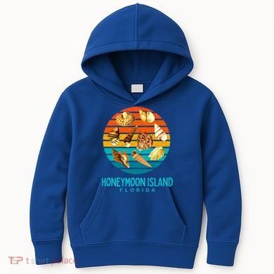 Honeymoon Island Florida Beach Shells Novelty Funny Gift Kids Hoodie