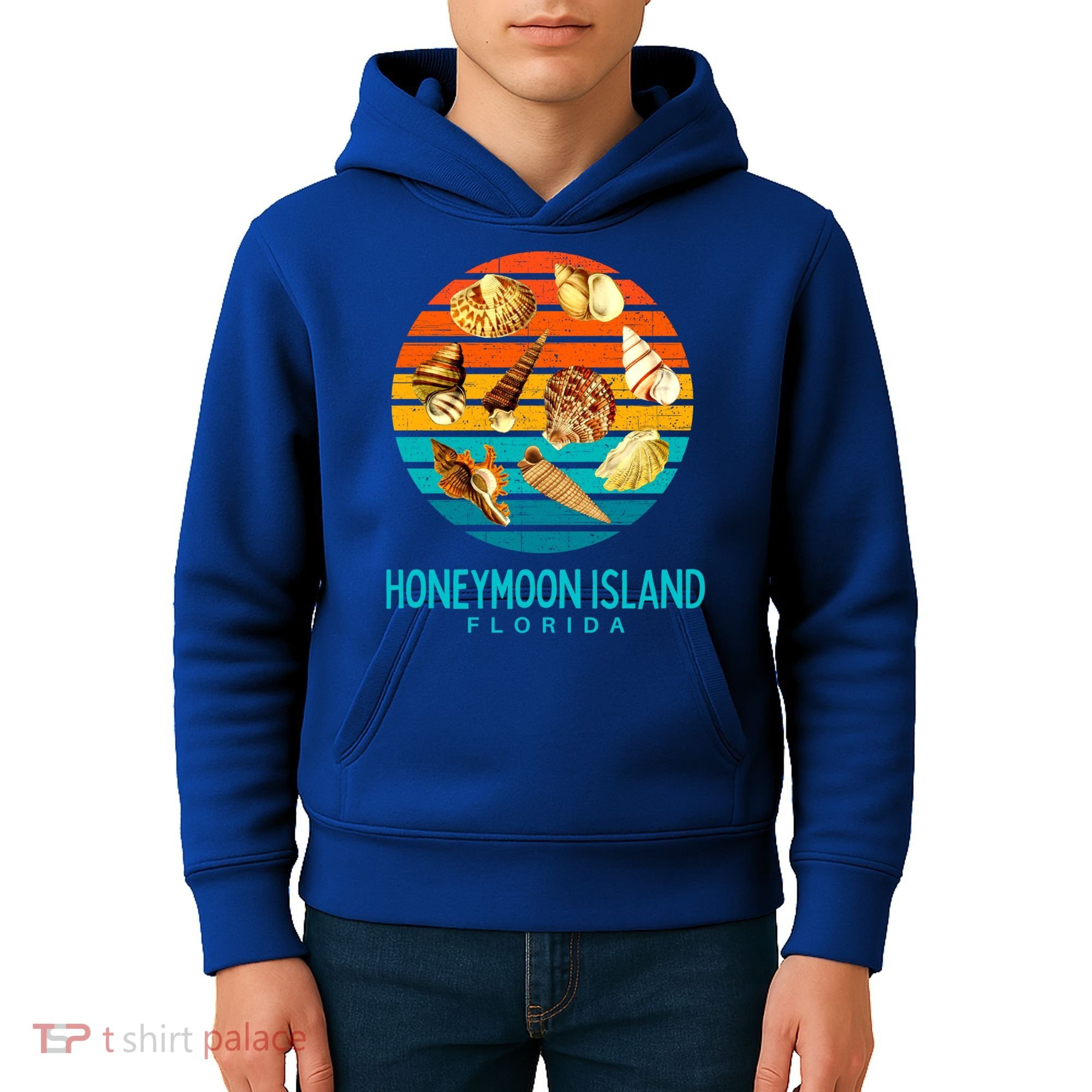 Honeymoon Island Florida Beach Shells Novelty Funny Gift Kids Hoodie