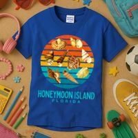 Honeymoon Island Florida Beach Shells Novelty Funny Gift Kids T-Shirt thumb 3