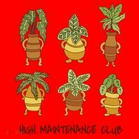 High Maintenance Club Plant Santa Hat thumb 1
