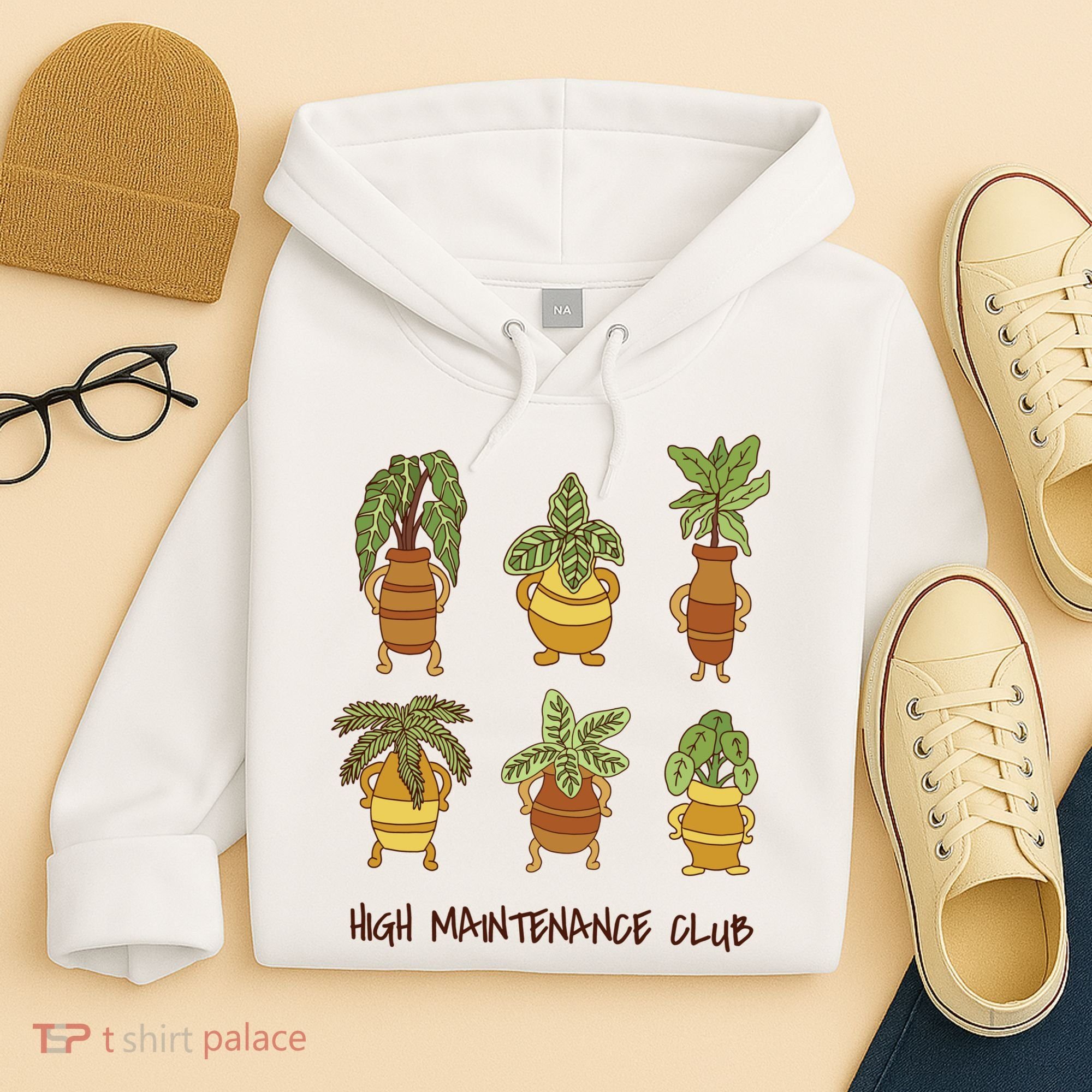 High Maintenance Club Plant Hoodie