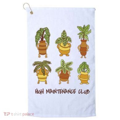 High Maintenance Club Plant Golf Towel