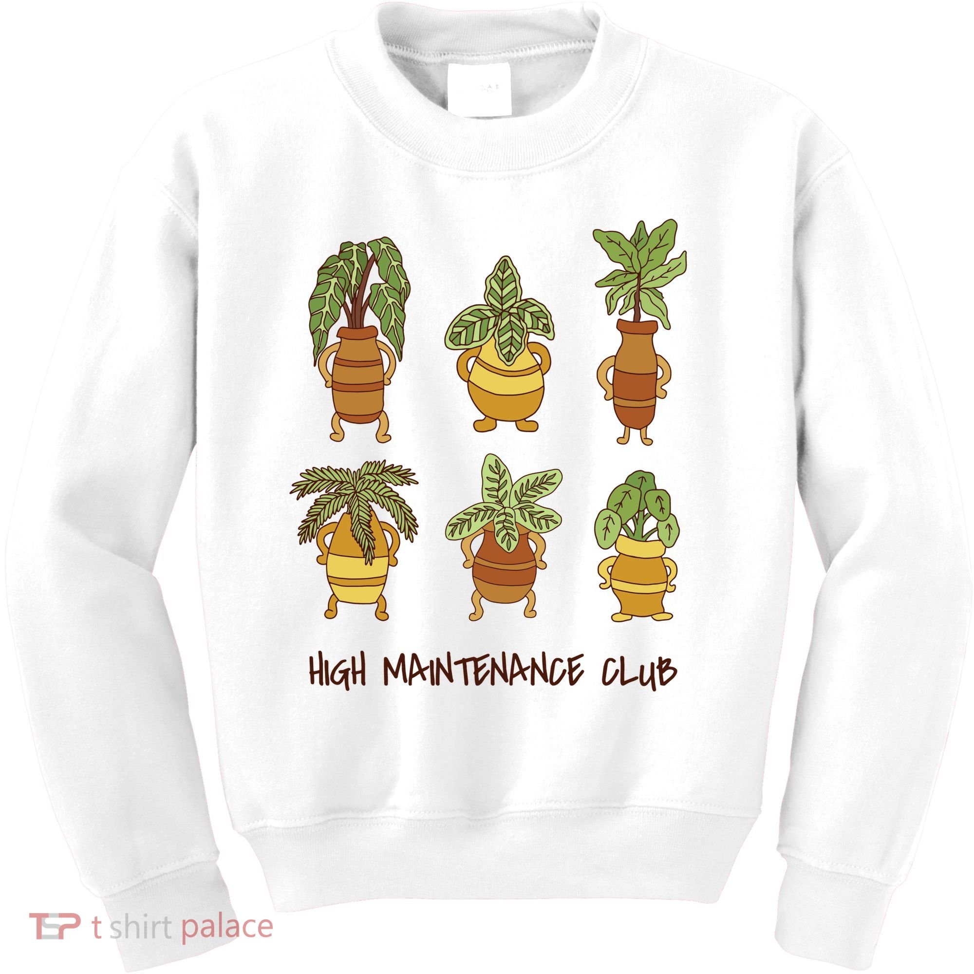 High Maintenance Club Plant Kids Sweatshirt