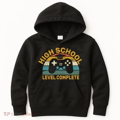 High School Grad Level Complete Kids Hoodie