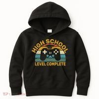 High School Grad Level Complete Kids Hoodie thumb 0
