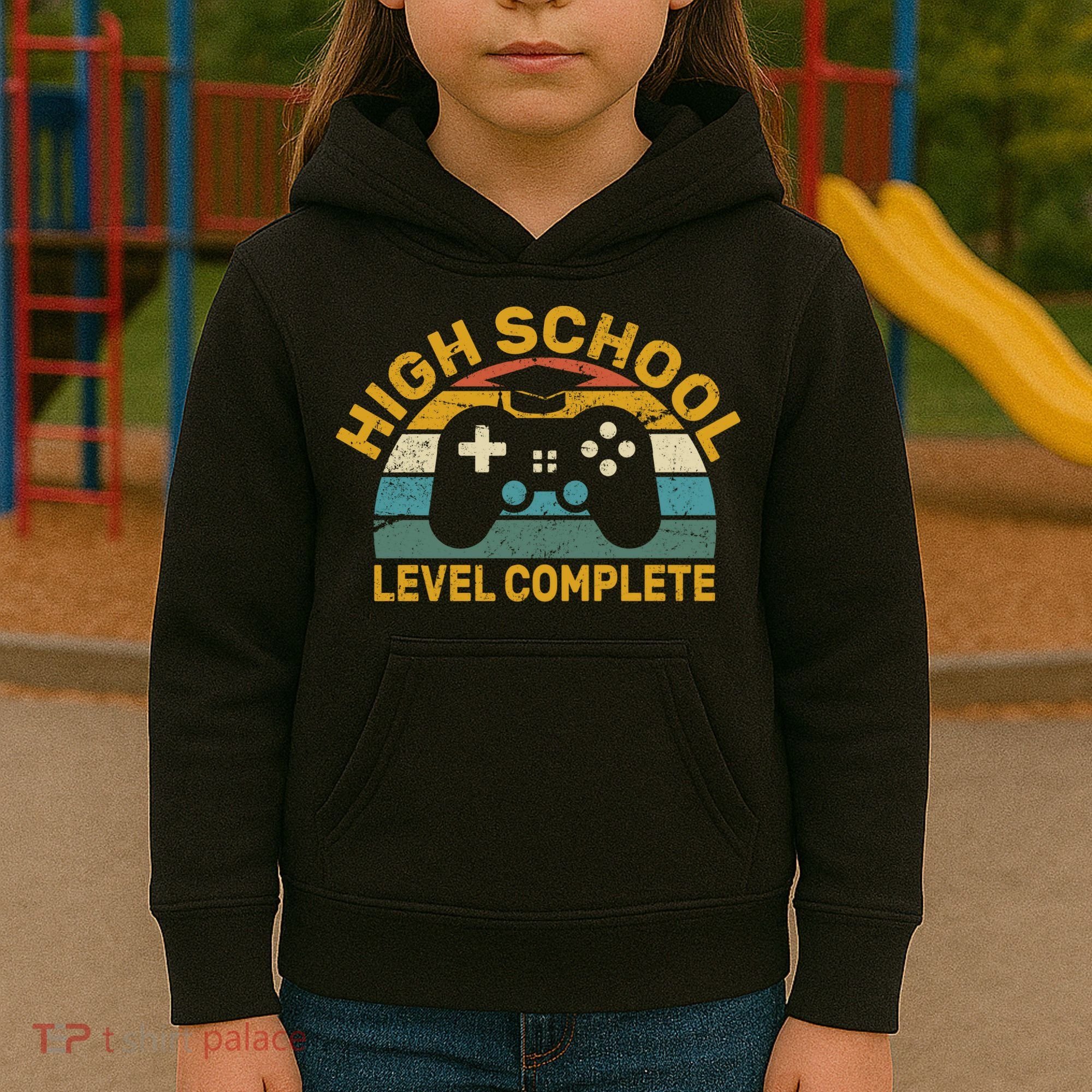 High School Grad Level Complete Kids Hoodie