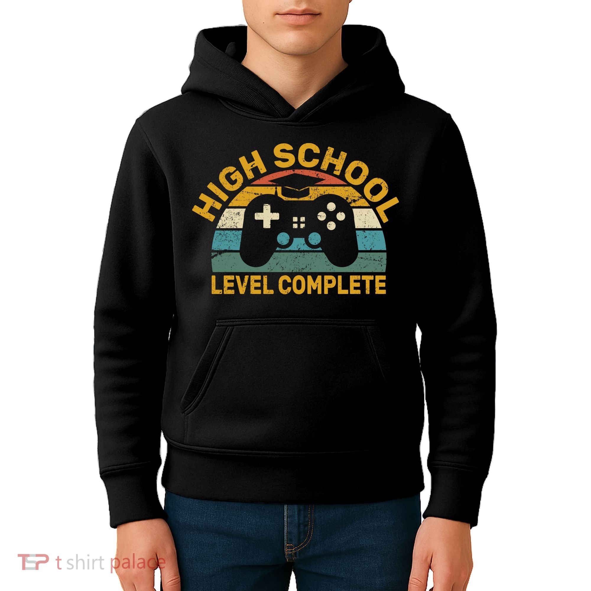 High School Grad Level Complete Kids Hoodie