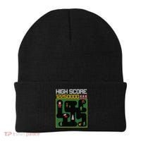 High Score 8-Bit Santa Game Ugly Christmas Beanie thumb 0