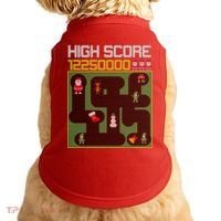 High Score 8-Bit Santa Game Ugly Christmas Doggie Tank thumb 0