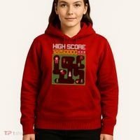 High Score 8-Bit Santa Game Ugly Christmas Hoodie thumb 5