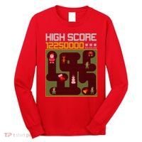 High Score 8-Bit Santa Game Ugly Christmas Long Sleeve Shirt thumb 0