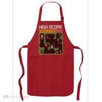 High Score 8-Bit Santa Game Ugly Christmas Apron thumb 0