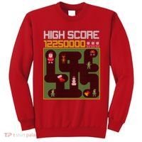 High Score 8-Bit Santa Game Ugly Christmas Sweatshirt thumb 0