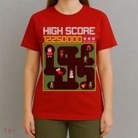 High Score 8-Bit Santa Game Ugly Christmas T-Shirt thumb 4