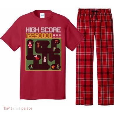 High Score 8-Bit Santa Game Ugly Christmas Pajama Set