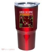 High Score 8-Bit Santa Game Ugly Christmas Tumbler thumb 0