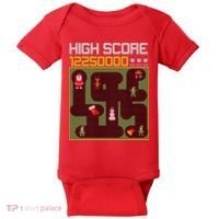 High Score 8-Bit Santa Game Ugly Christmas Baby Bodysuit thumb 0