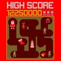 High Score 8-Bit Santa Game Ugly Christmas Toddler Hoodie thumb 2
