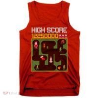 High Score 8-Bit Santa Game Ugly Christmas Tank Top thumb 0