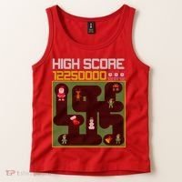 High Score 8-Bit Santa Game Ugly Christmas Tank Top thumb 2