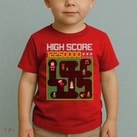 High Score 8-Bit Santa Game Ugly Christmas Toddler T-Shirt thumb 2