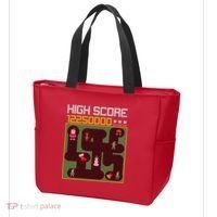 High Score 8-Bit Santa Game Ugly Christmas Tote Bag thumb 3