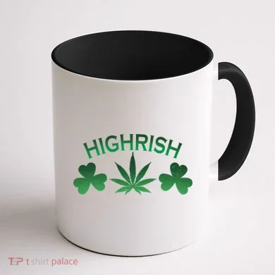 Highrish Irish Clover Coffee Mug back