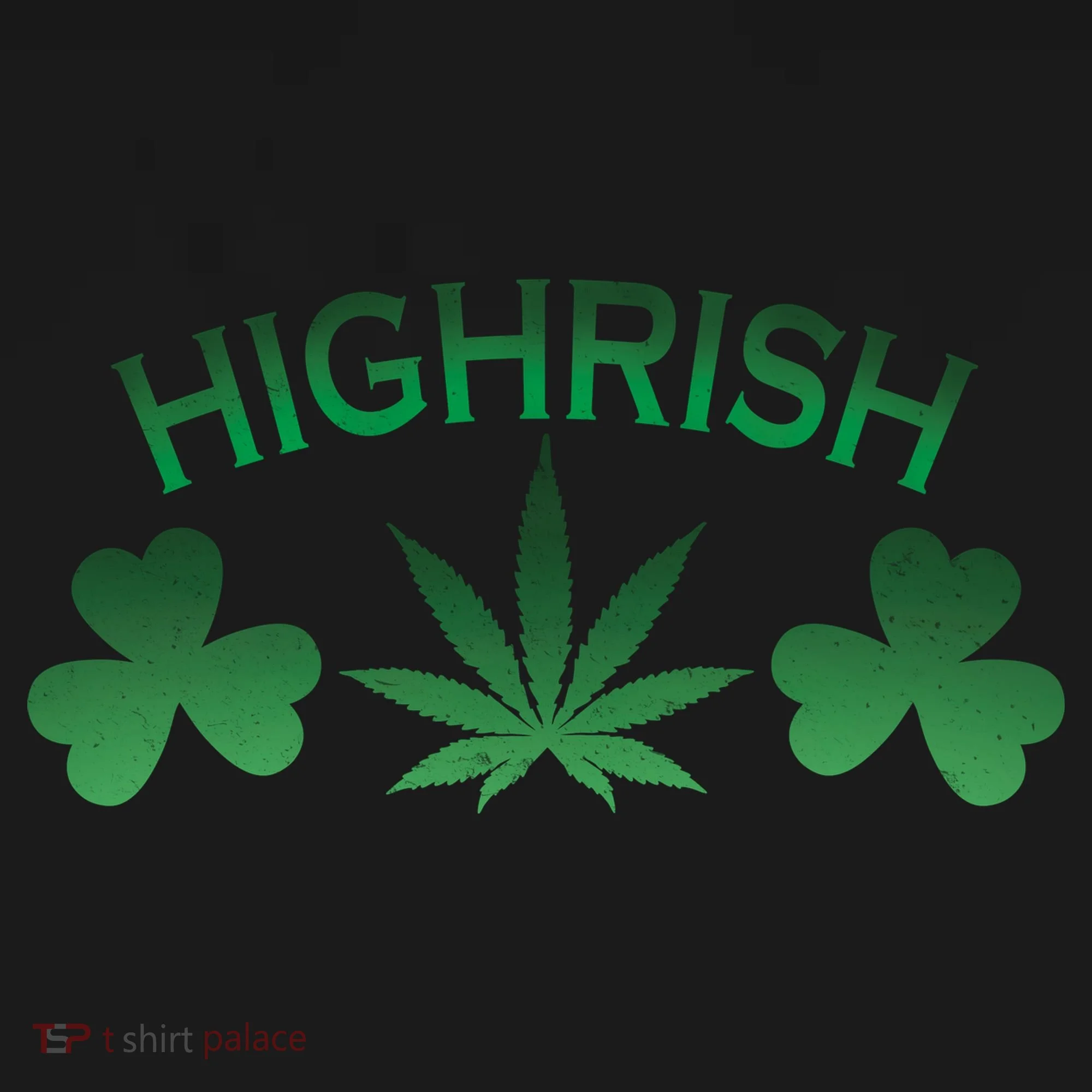 Highrish Irish Clover Kids Long Sleeve Shirt