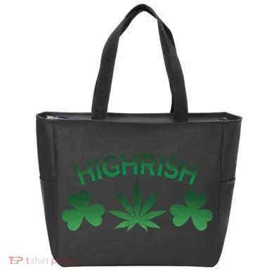 Highrish Irish Clover Tote Bag